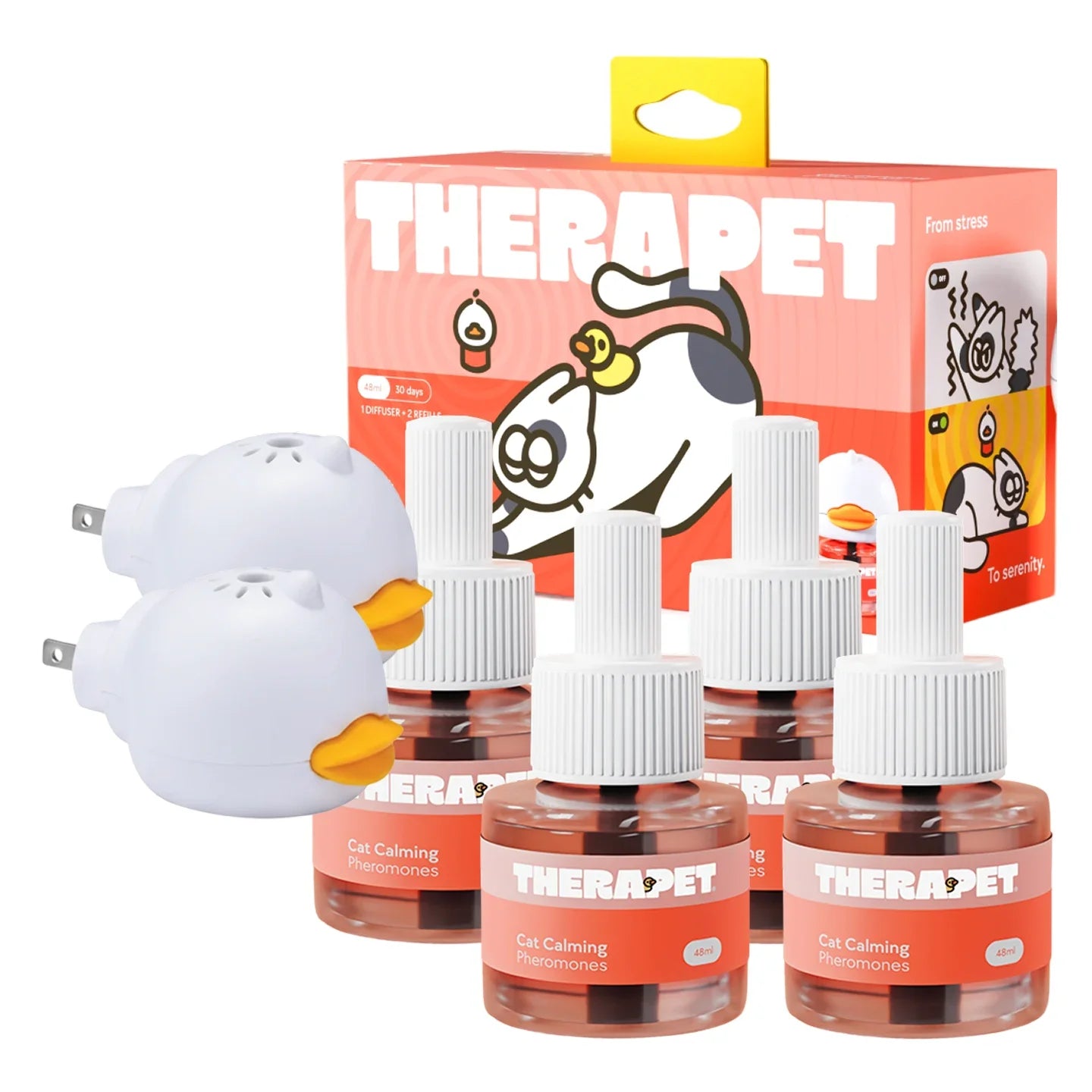 Doftspridare med lugnande effekt för katter (kit)